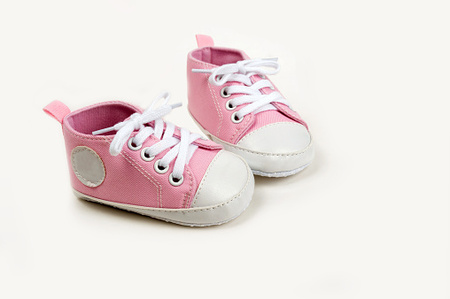 Cute pink baby girl sneakers
